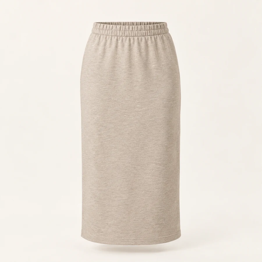 Cocoa Lounge Midi Skirt in Oatmeal